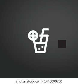 Orange Juice vector icon. Orange Juice concept stroke symbol design. Thin graphic elements vector illustration, outline pattern for your web site design, logo, UI. EPS 10.