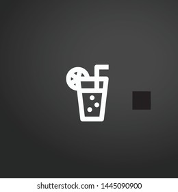 Orange Juice vector icon. Orange Juice concept stroke symbol design. Thin graphic elements vector illustration, outline pattern for your web site design, logo, UI. EPS 10.