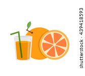 Orange juice vector illustration