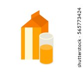 Orange juice vector illustration.