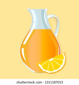 orange juice vector illustration