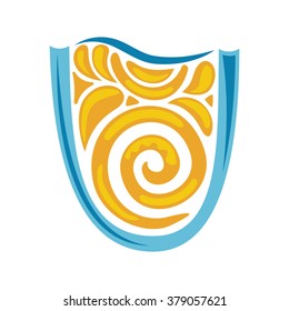 Orange juice vector illustration
