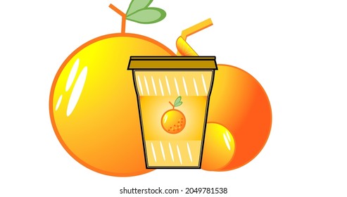 orange juice vector illustration, orange  container vector animation, bright and fresh orange, fruit juice cup, fruit juice orange cup, fruit juice, fresh drink seller