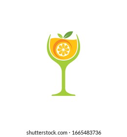 orange juice vector illustration design template