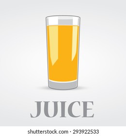 Orange Juice Vector Logo Design