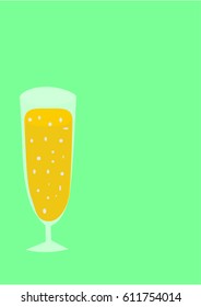 orange juice vector with pop contrast color tone and copy space to edit your text