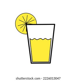 Orange juice vector simple design