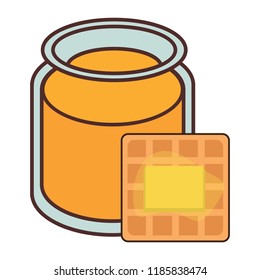 orange juice and waffles