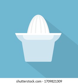 icono anaranjado, exprimidor de jugo- ilustración vectorial