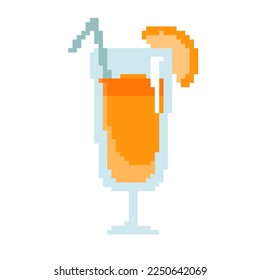 orange juice.Vector illustration that is easy to edit.