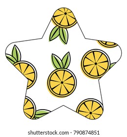 orange juicy fruit seamless pattern