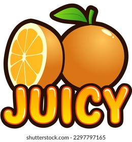 Orange Juicy Twitch Emote Illustration