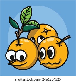 Orange kids is illustration of orange become kids that so cute as best friends. It is good for any products in any forms such as mascot, logo, an etc.