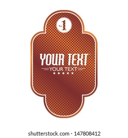 orange label sign template