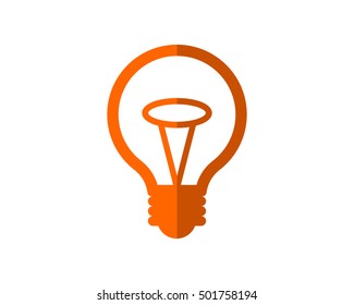 orange lamp business company office corporate image vector icon logo