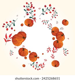 Orange Leaf Background Light Vector. Gold Maple Frame. Red Plant Drawing Banner. Leaves Fall. Cozy Border.