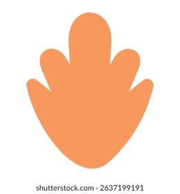 Orange Leaf Graphic shape Illustration