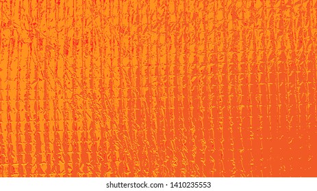 The orange leather wall texture background. ( vector )