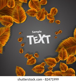 Orange leaves