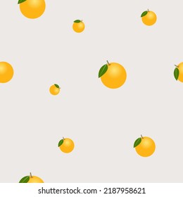 orangefarbene Zitronenfrucht-Vektorgrafik-Hintergrund 
