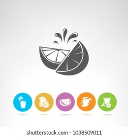 orange and lemon icons