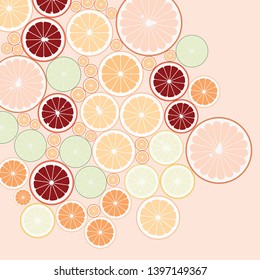 Orange, Lemon, Lime, Grapefruit Background 