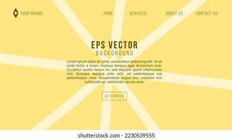 Orange Lemon Web Design Abstract Background Lemonade EPS 10 Vector For Website, Landing Page, Home Page, Web Page, Web Template