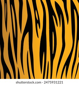 Orange Leopard Skin Texture Pattern Vector. On the Skin of Wild Animals of Sealess Animals. Leopard Fur Camouflage Background.