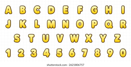 orange letter comic cartoon style
