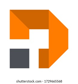 the orange letter d 3d