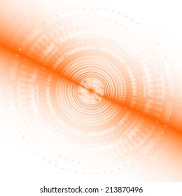 Orange Light Abstract background circles