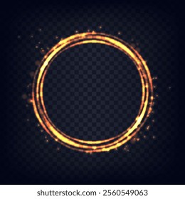 Orange light streak transparent effect background