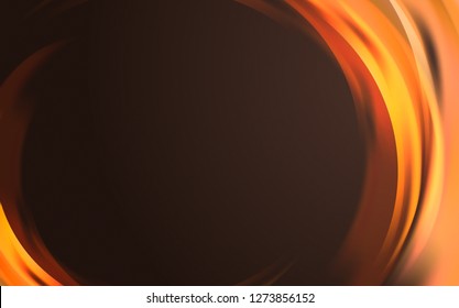 Orange light wave border background