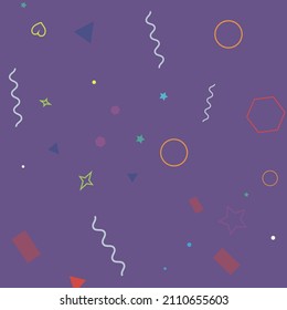 Orange Lime Violet Wave Multicolor Purple Pink Design Pic. Oval Square Dark Green Colorful Yellow Stars Simple Hipster Art. Hearts Bright Circle Polygonal Simple Zigzag Geometry Illustration.