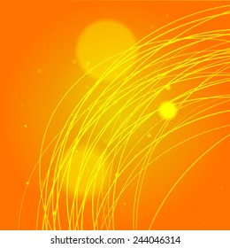 Orange line abstraction