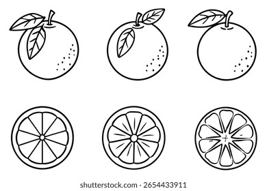 orange line art elegant klare linien moderne künstlerische schaffung