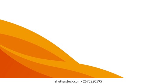 elemento de curva de fondo de línea naranja con espacio en blanco para el diseño de texto y mensajes, traje para el Anuncio, folleto, presentación y cartel