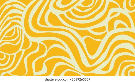 Orange line background texture. Curvy and wavy ground. Creative Illustration of food for packaging design and advertising.