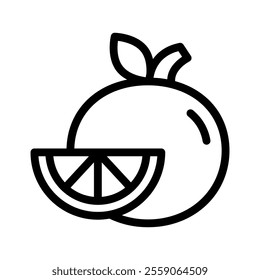 orange line icon illustration vector graphic. Simple element illustration vector graphic, suitable for app, websites, and presentations isolated on white background