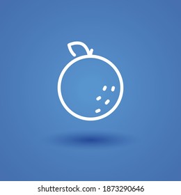 orange line icon, outline vector illustration.