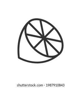 Orange line icon, sign or symbol. Premium pictogram in trendy outline style. Orange pixel perfect vector icon isolated on a white background. 