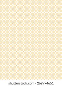 Orange line pattern with squares over white background