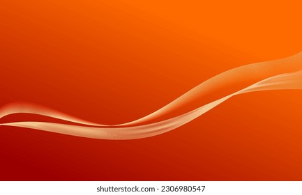 orange lines curve wave with smooth gradient abstract background
