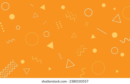 líneas anaranjadas forma geométrica elemento gráfico divertido estilo de fondo abstracto