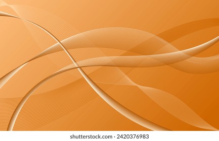 líneas anaranjadas ondulan curvas sobre curvas onduladas fondo abstracto