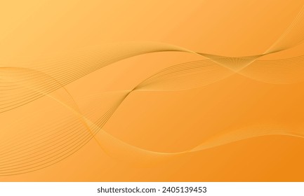 orange lines wave curves smooth gradient pattern abstract background