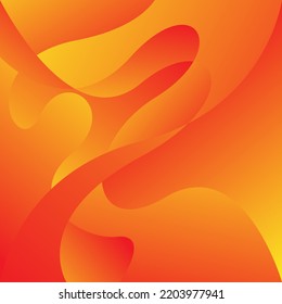 diseño gráfico de fondo líquido naranja