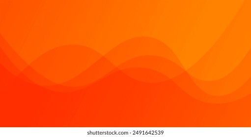 Orange liquid color background. Dynamic shapes composition. Template for poster, backdrop, book cover, and brochure. Vector illustration