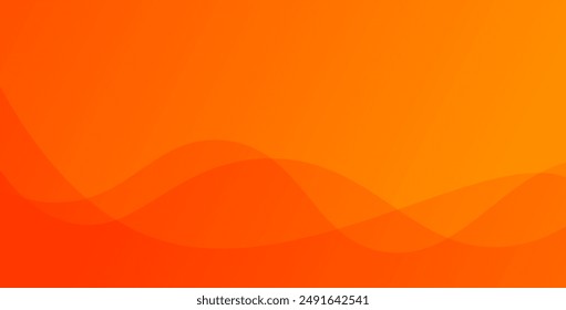 Orange liquid color background. Dynamic shapes composition. Template for poster, backdrop, book cover, and brochure. Vector illustration