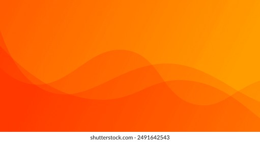 Orange liquid color background. Dynamic shapes composition. Template for poster, backdrop, book cover, and brochure. Vector illustration
